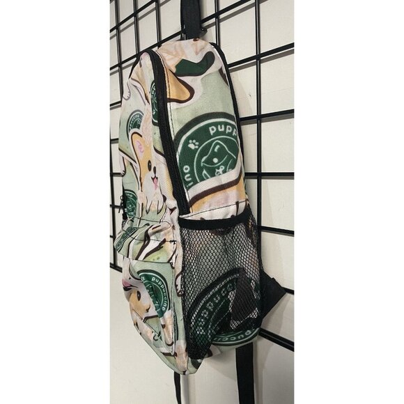 Puppuccino Bookbag Backpack Bag Coffee Light Padding Mesh Pockets - Picture 7 of 10